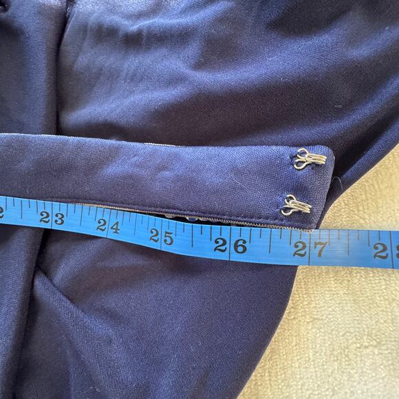 Vintage 1970s Midnight Blue Qiana Jersey Sequin Strapless Dancing Queen Gown - Picture 6 of 12